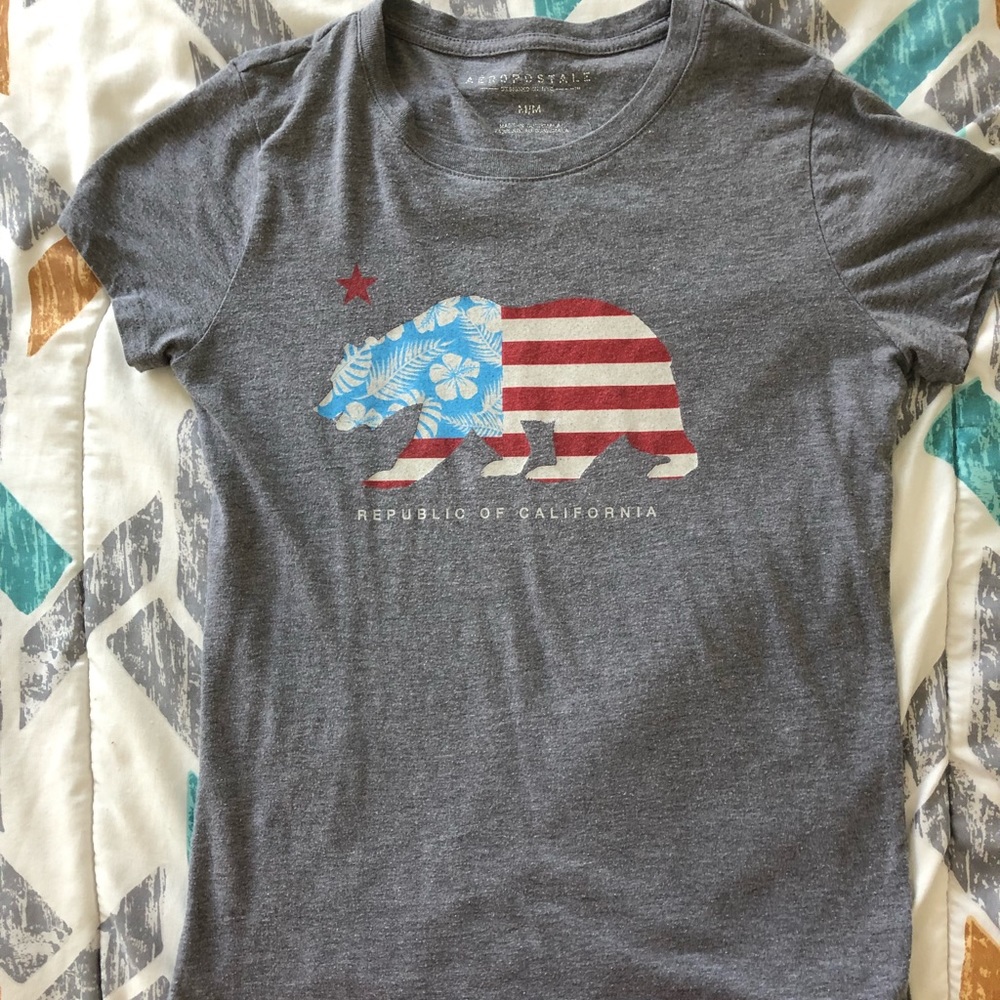 Aeropostale USA Flag Shirt